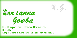 marianna gomba business card